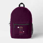 Sac À Dos Imprimé Café Et Vin (Recto)