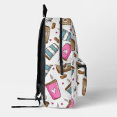 Sac À Dos Imprimé Cafés, Haricots, Coeurs, Amateur De Café (Gauche)