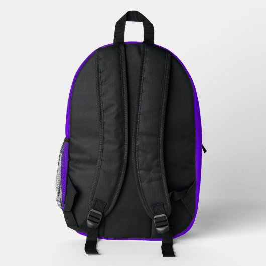 Sac À Dos Imprimé Calculatrice violette avec nom (Verso)