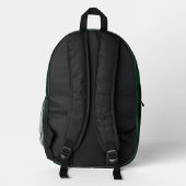 Sac À Dos Imprimé Caméléon mignon vert (Verso)