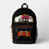 Sac À Dos Imprimé Camion de dessin (Recto)