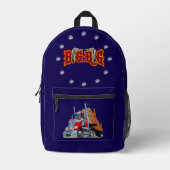 Sac À Dos Imprimé Camion de dessin animé (Recto)