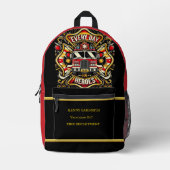 Sac À Dos Imprimé Camion de pompiers de héros de tous les jours (Recto)