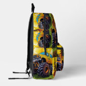 Sac À Dos Imprimé Camion Monster jaune (Gauche)