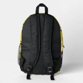 Sac À Dos Imprimé Camion Monster jaune (Verso)
