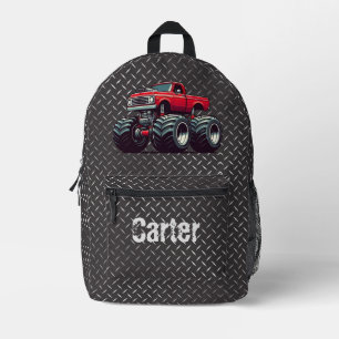 Sac À Dos Imprimé Camion monstre rouge