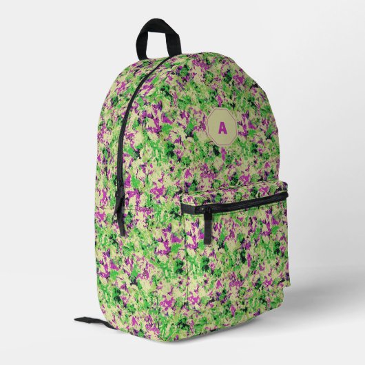 Sac À Dos Imprimé Camo Abstrait Vibrant (Coin arrière gauche)