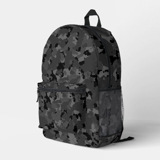 Sac À Dos Imprimé Camo noir (Coin arrière droit)
