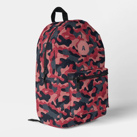 Sac À Dos Imprimé Camo rose gras (Coin arrière gauche)