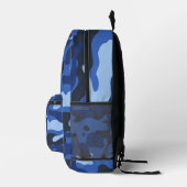 Sac À Dos Imprimé Camouflage Bleu Camo Motif de l'armée Monogramme G (Droite)