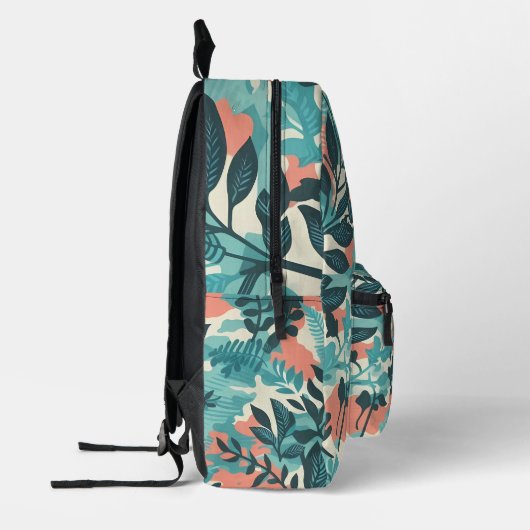 Sac À Dos Imprimé Camouflage Feuilles Abstraits (Gauche)