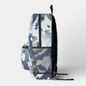 Sac À Dos Imprimé Camouflage Hiver Fractal (Droite)