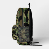 Sac À Dos Imprimé Camouflage Kaki de Bois (Droite)