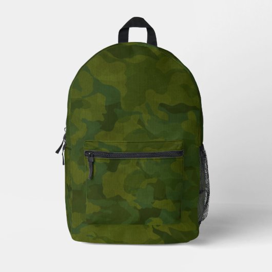 Sac À Dos Imprimé Camouflage Militaire Classique (Recto)