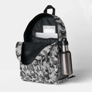 Sac À Dos Imprimé Camouflage Militaire Urbain de Bois