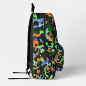 Sac À Dos Imprimé Camouflage néon vibrant (Gauche)