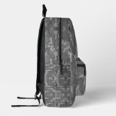 Sac À Dos Imprimé Camouflage Pailleté Monogrammé Argent & Étain (Gauche)