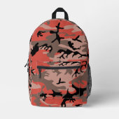 Sac À Dos Imprimé Camouflage rouge et Brown, Armée (Recto)