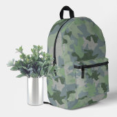 Sac À Dos Imprimé Camouflage vert