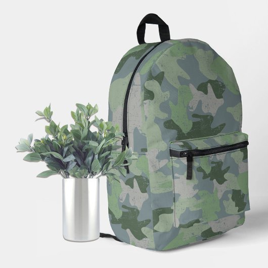 Sac À Dos Imprimé Camouflage vert
