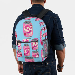 Sac À Dos Imprimé Canette de soda cerise Girly Pop Rose rétro Y2K