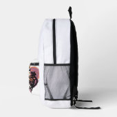 Sac À Dos Imprimé Caniche dans les fleurs (Droite)
