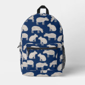 Sac À Dos Imprimé Capybara (Recto)