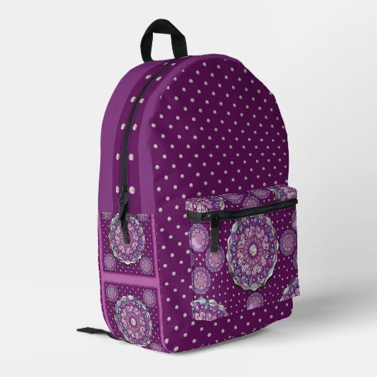 Sac À Dos Imprimé Cardinal rouge Rosace (Coin arrière gauche)