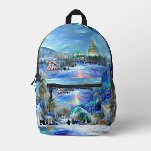 Sac À Dos Imprimé Carnaval d'hiver (Recto)