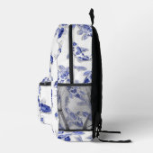 Sac À Dos Imprimé Carpe koï bleue et blanche (Droite)