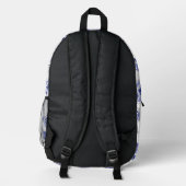 Sac À Dos Imprimé Carpe koï bleue et blanche (Verso)