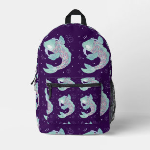 Sac À Dos Imprimé Carpeaux de Koi Pastels Art Populaire Fantaisist