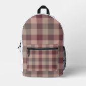 Sac À Dos Imprimé Carreau blushwood (Recto)