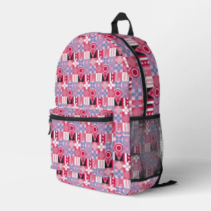 Sac À Dos Imprimé carreaux géométriques