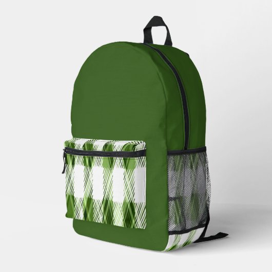 Sac À Dos Imprimé Carreaux verts (Coin arrière droit)