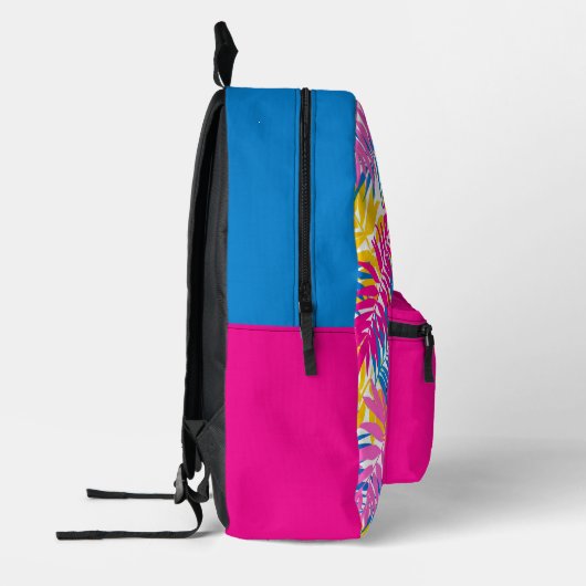 Sac À Dos Imprimé Carrelage mignon Feuilles tropicales motifs ados (Gauche)