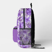 Sac À Dos Imprimé Carrelage mignon Feuilles tropicales motifs ados (Droite)