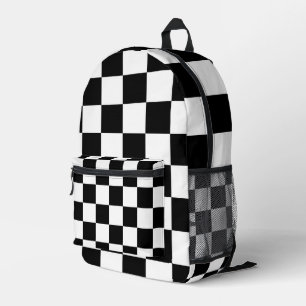 Sac À Dos Imprimé Carrés noirs blancs modernes