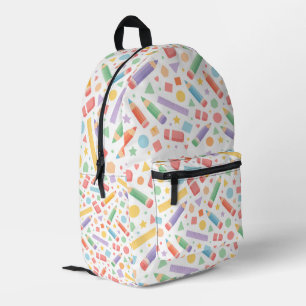 Sac À Dos Imprimé Cartable motif sans couture Fournitures Scolaires