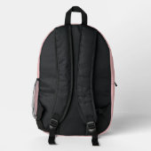 Sac À Dos Imprimé Cartable personnalisé à carreaux pour jolie fille  (Verso)