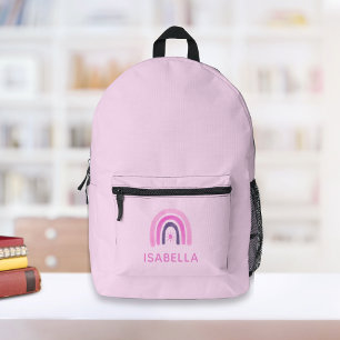 Sac À Dos Imprimé Cartable personnalisé pour fille arc-en-ciel