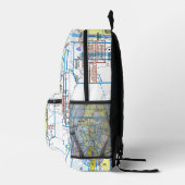 Sac À Dos Imprimé Carte d'aviation (Droite)