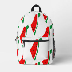 Sac À Dos Imprimé Carte de Palestine Watermelon Symbole de la libert