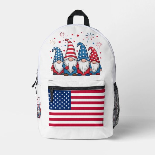 Sac À Dos Imprimé Cartoon États-Unis American Gnomes-68123 (Recto)