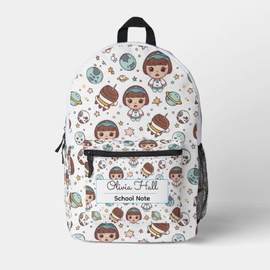 Sac À Dos Imprimé Cartoon Space Back to School Supplies Teachers (Recto)