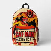 Sac À Dos Imprimé CAT-MAN Comics Backpack (Recto)