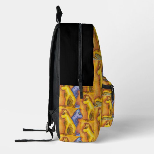 Sac À Dos Imprimé Cat Print Backpack  (Gauche)