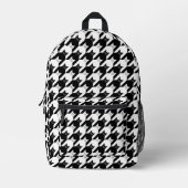 Sac À Dos Imprimé Catstooth Motif noir et blanc Houndstooth (Recto)