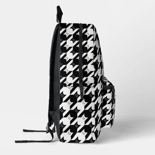 Sac À Dos Imprimé Catstooth Motif noir et blanc Houndstooth (Gauche)