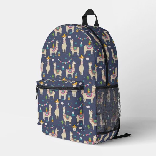 Sac À Dos Imprimé Célébration Llama Motif (Coin arrière droit)
